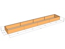 Rectangular planter kit 16'4" x 28" x 12"T