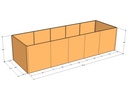 Rectangular planter kit 16'4" x 5'4" x 48"T