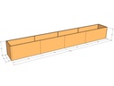 Rectangular planter kit 16'10" x 25" x 24"T