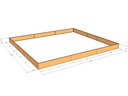 Rectangular planter kit 18'4" x 15'10" x 12"T