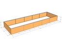 Rectangular planter kit 21'10" x 76" x 24"T