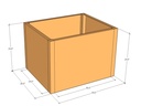 Rectangular planter kit 34" x 28" x 24"T