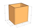 Rectangular planter kit 34" x 28" x 36"T