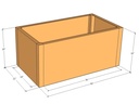 Rectangular planter kit 3'4" x 22" x 18"T