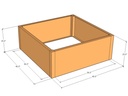 Rectangular planter kit 40" x 40" x 15"T