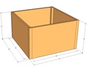 Rectangular planter kit 3'4" x 40" x 24"T