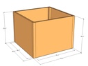 Rectangular planter kit 3'4" x 40" x 30"T
