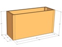 Rectangular planter 3'10" x 16" x 24"T