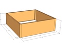 Rectangular planter kit 3'10" x 3'10" x 15"T