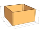 Rectangular planter kit 3'10" x 3'10" x 24"T