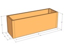 Rectangular planter kit 4'4" x 16" x 18"T