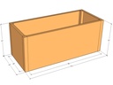 Rectangular planter kit 4'4" x 22" x 21"T