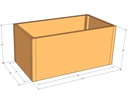 Rectangular planter kit 4'4" x 28" x 24"T