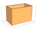 Rectangular planter kit 4'4" x 28" x 36"T