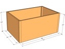 Rectangular planter kit 4'4" x 34" x 24"T