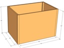Rectangular planter kit 4'4" x 34" x 36"T