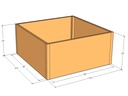 Rectangular planter kit 4'4" x 4'4" x 24"T