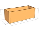Rectangular planter kit 4'10" x 22" x 21"T