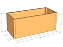 Rectangular planter kit 4'10" x 25" x 24"T