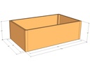 Rectangular planter kit 4'10" x 34" x 18"T