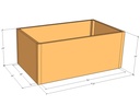 Rectangular planter kit 4'10" x 34" x 24"T
