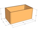 Rectangular planter kit 5'4" x 34" x 30"T