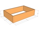 Rectangular planter kit 5'4" x 40" x 15"T
