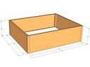 Rectangular planter kit 5'4" x 4'4" x 18"T