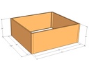 Rectangular planter kit 5'4" x 4'10" x 24"T