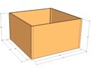 Rectangular planter kit 5'4" x 5'4" x 36"T
