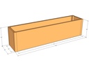Rectangular planter kit 6'4" x 16" x 18"T