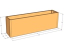 Rectangular planter kit 6'4" x 16" x 24"T