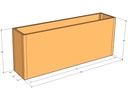 Rectangular planter kit 6'4" x 16" x 30"T