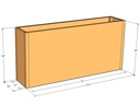 Rectangular planter kit 6'4" x 16" x 36"T