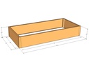 Rectangular planter kit 6'4" x 34" x 12"T