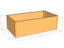 Rectangular planter kit 6'4" x 40" x 24"T