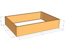 Rectangular planter kit 6'4" x 4'4" x 15"T