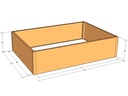 Rectangular planter kit 6'4" x 4'4" x 18"T