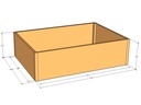 Rectangular planter kit 6'4" x 4'4" x 21"T