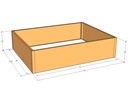 Rectangular planter kit 6'4" x 4'10" x 18"T