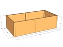 Rectangular planter kit 6'10" x 40" x 24"T