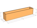 Rectangular planter kit 7'4" x 16" x 18"T