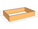 Rectangular planter kit 7'4" x 4'4" x 15"T
