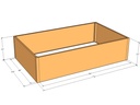 Rectangular planter kit 7'4" x 4'4" x 21"T