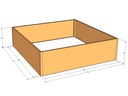Rectangular planter kit 7'4" x 7'4" x 24"T