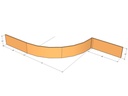 Retain wall Curv 14'2" L x 72"rad 18" T Ext