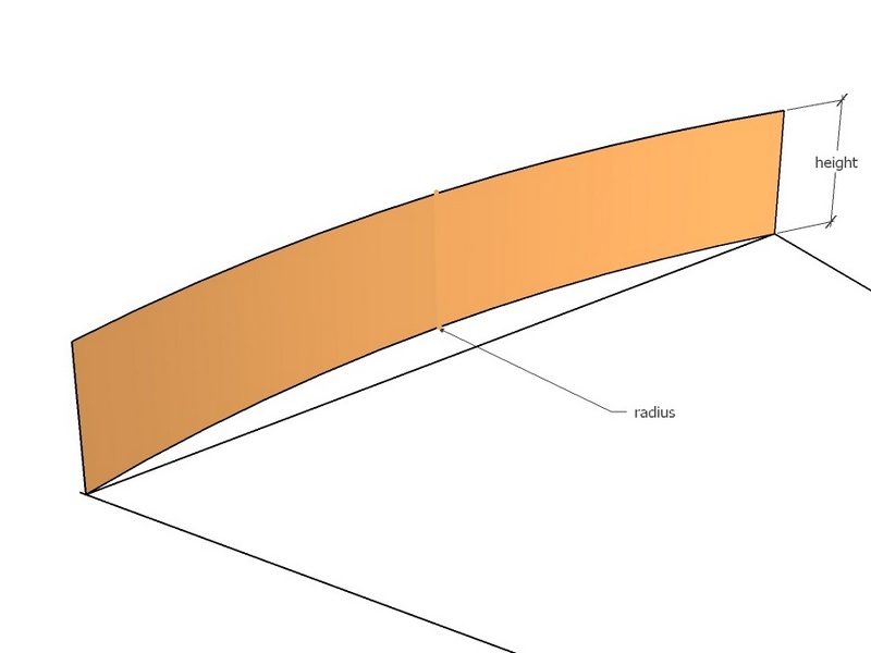 [CorTwe96-4-11] Corten twelfth R96" x 4" x 11ga A=50.3"