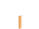Angle Post 48" x 160 x 2" x 11ga