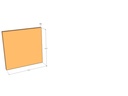 Corten Panel 21" x 21" x 14ga Top